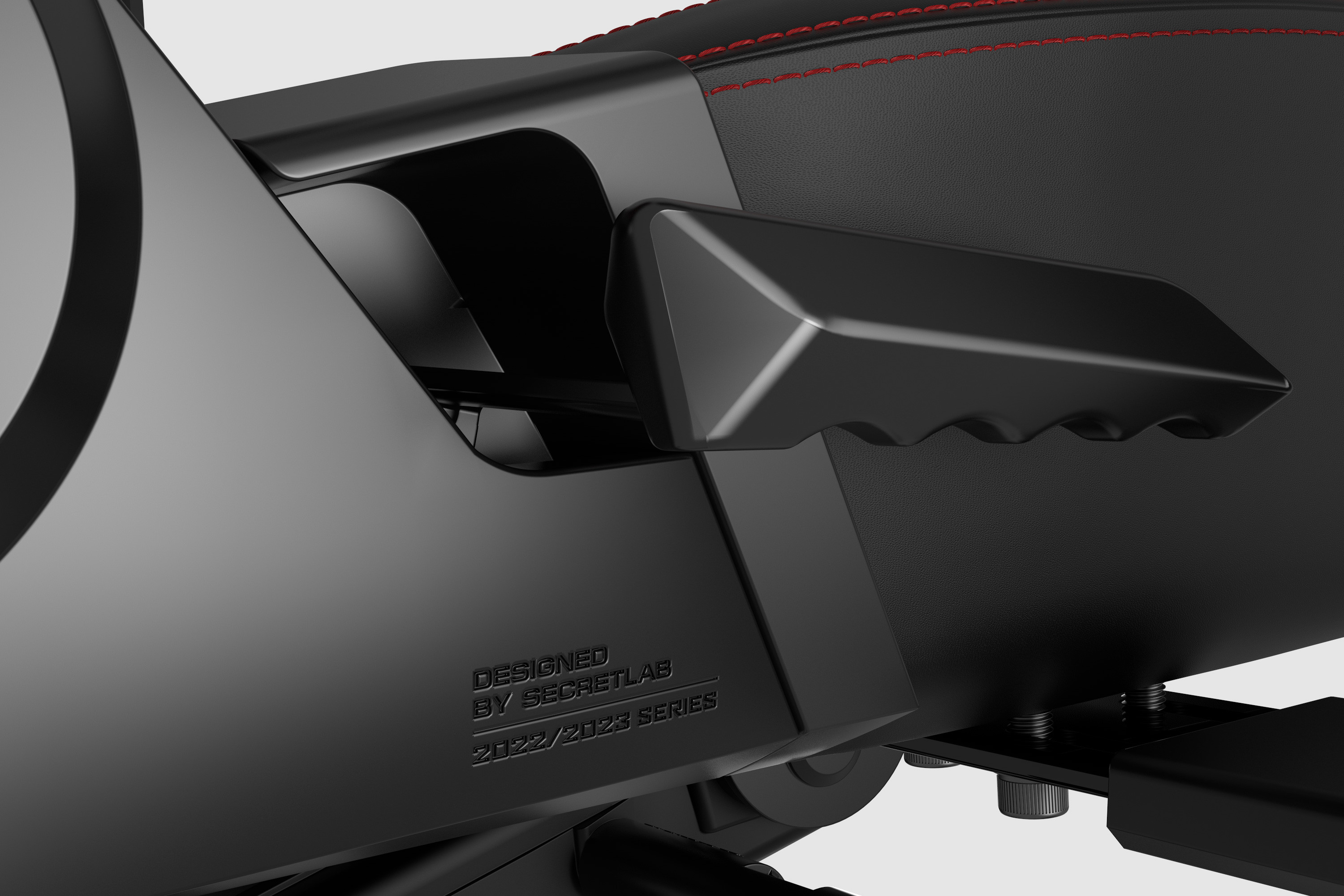 Recline and tilt lever on the side of the Secretlab Titan Evo seat