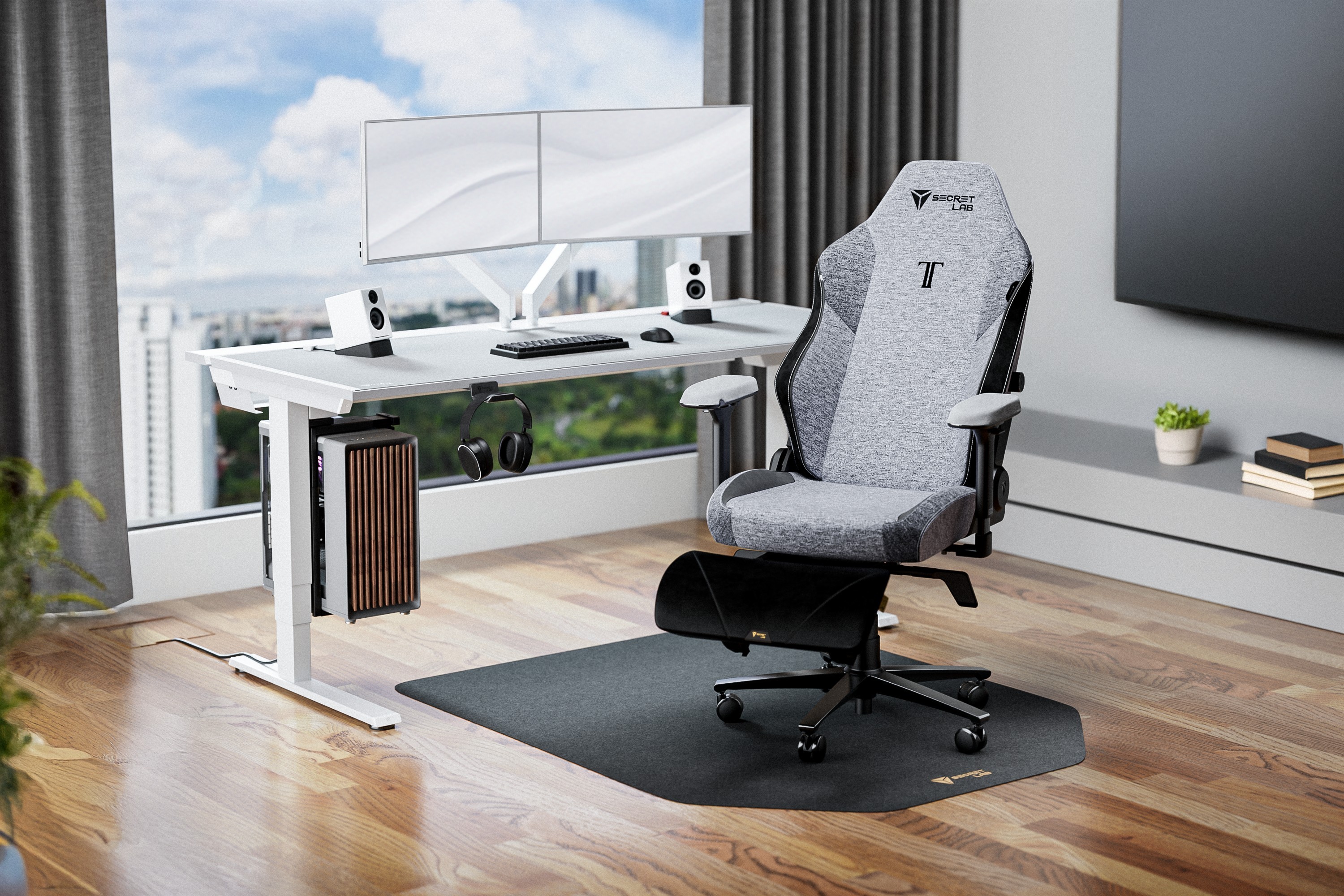 How to Stop Back Pain While Drawing: The Ultimate Ergonomic Desk Setup for Artists 2 Secretlab TITAN Evo in Cookies and Cream SoftWeave Plus Fabric