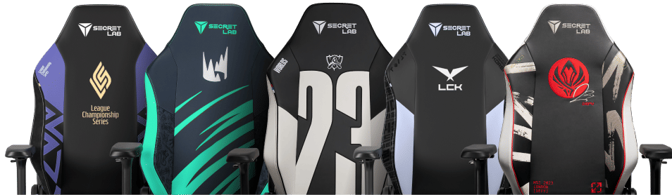 Secretlab League of Legends Esports edition gaming chairs