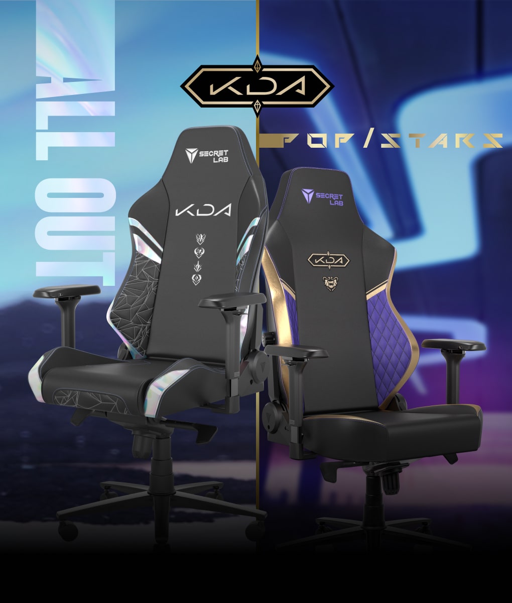 Secretlab K/DA ALL OUT and POP/STARS Special Edition Gaming Chairs