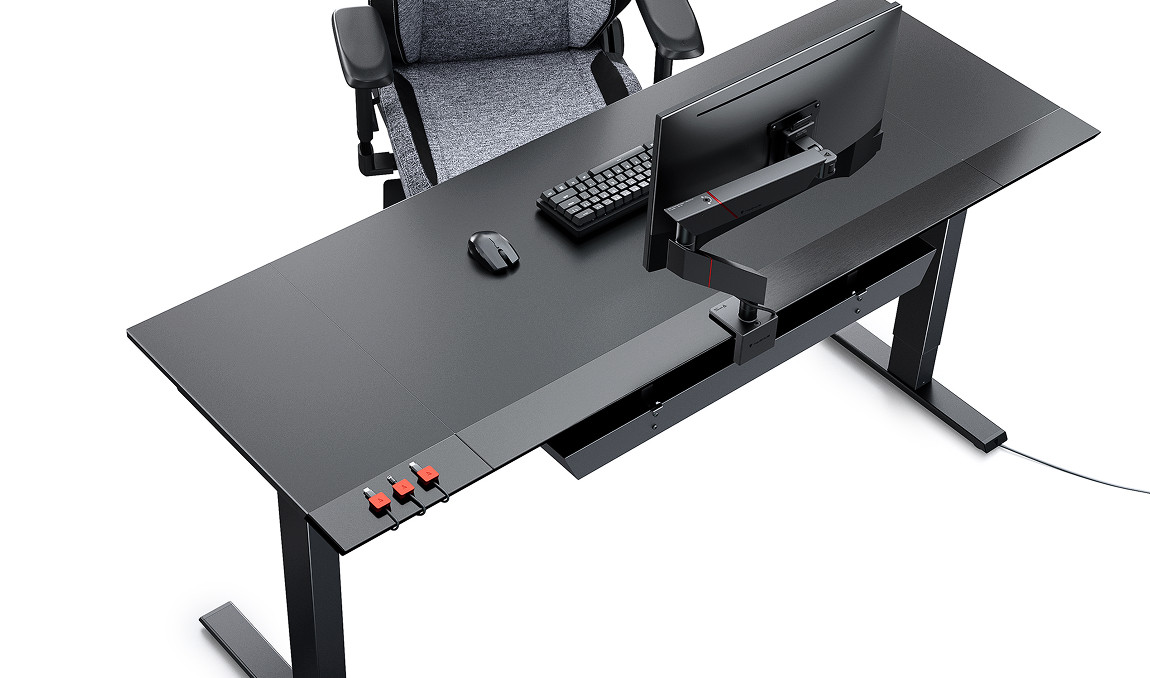 Secretlab MAGNUS Metal Desk paired with Secretlab OMEGA 2020 Chair