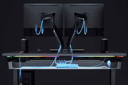 Secretlab dévoile son premier bureau et fait la part belle au cable  management