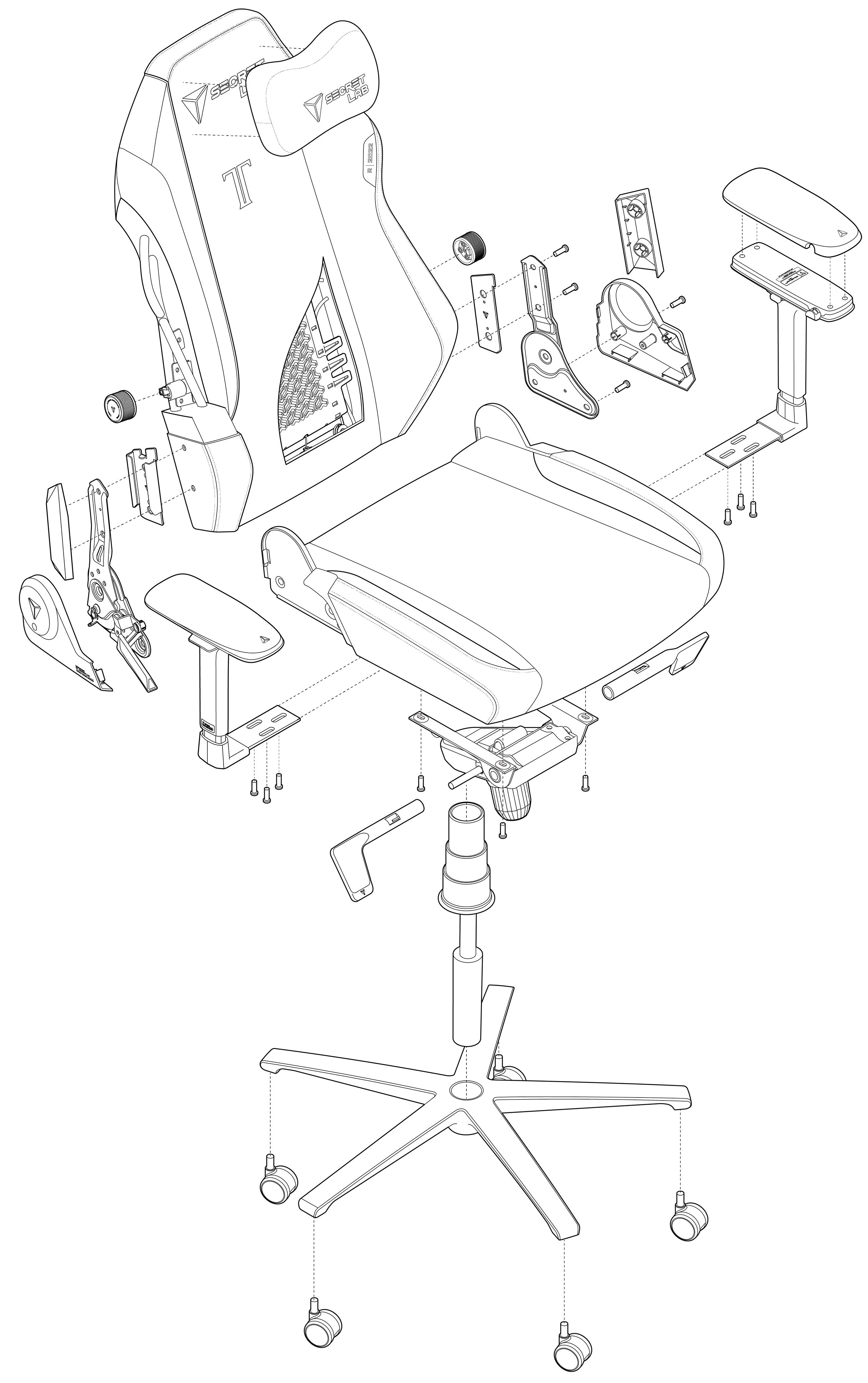 Secret lab chair repair sale