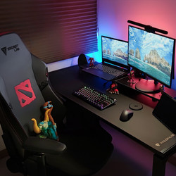 Product setup photo of Secretlab TITAN Evo in NEO™ Hybrid Leatherette Dota2 and MAGNUS Pro Stealth