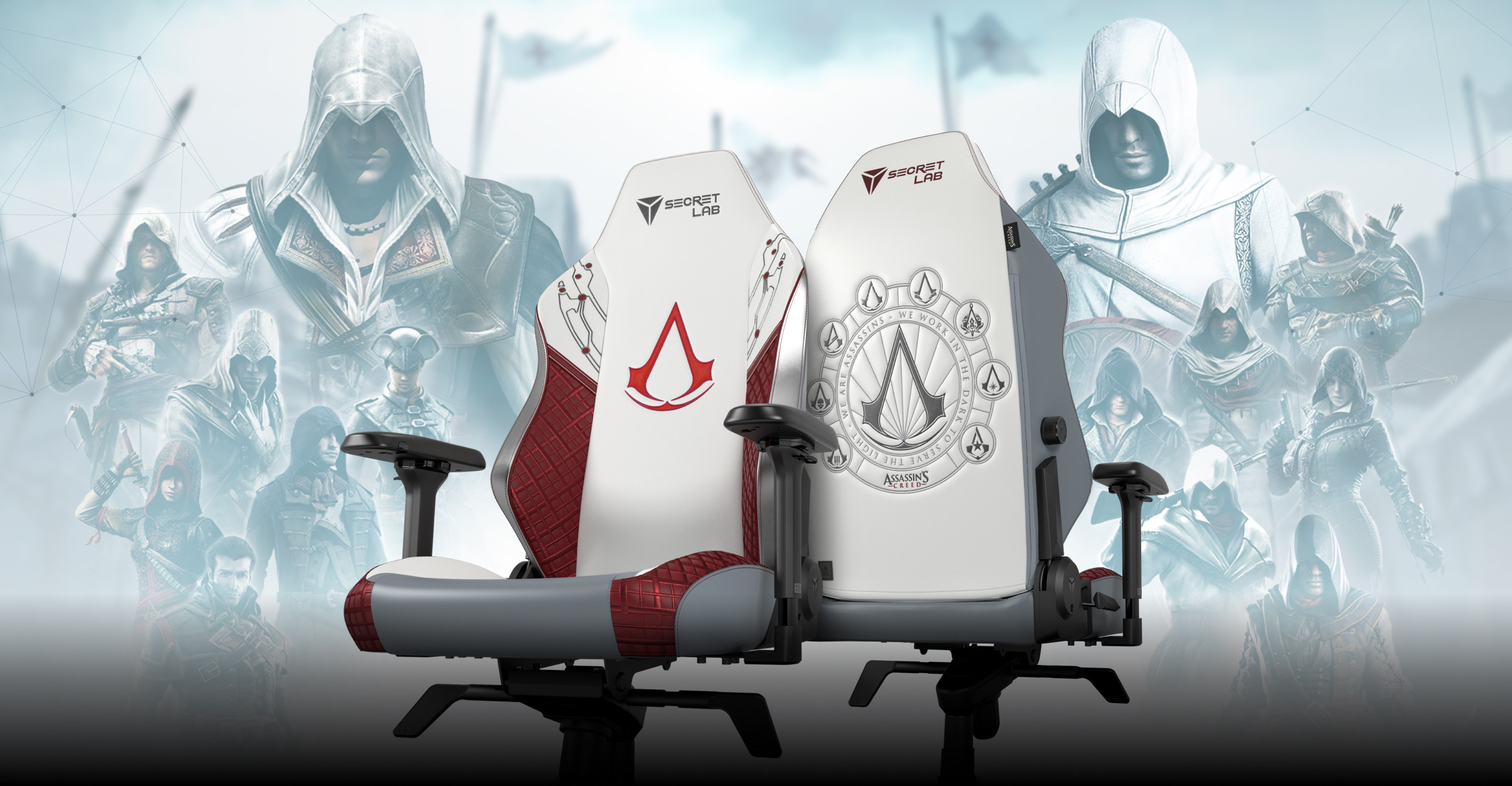 Secretlab's Assassin's Creed Gaming Chair And Desk Accessories Are