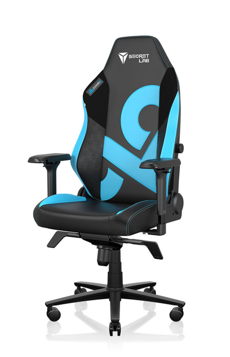 Secret lab gaming chair blue sale